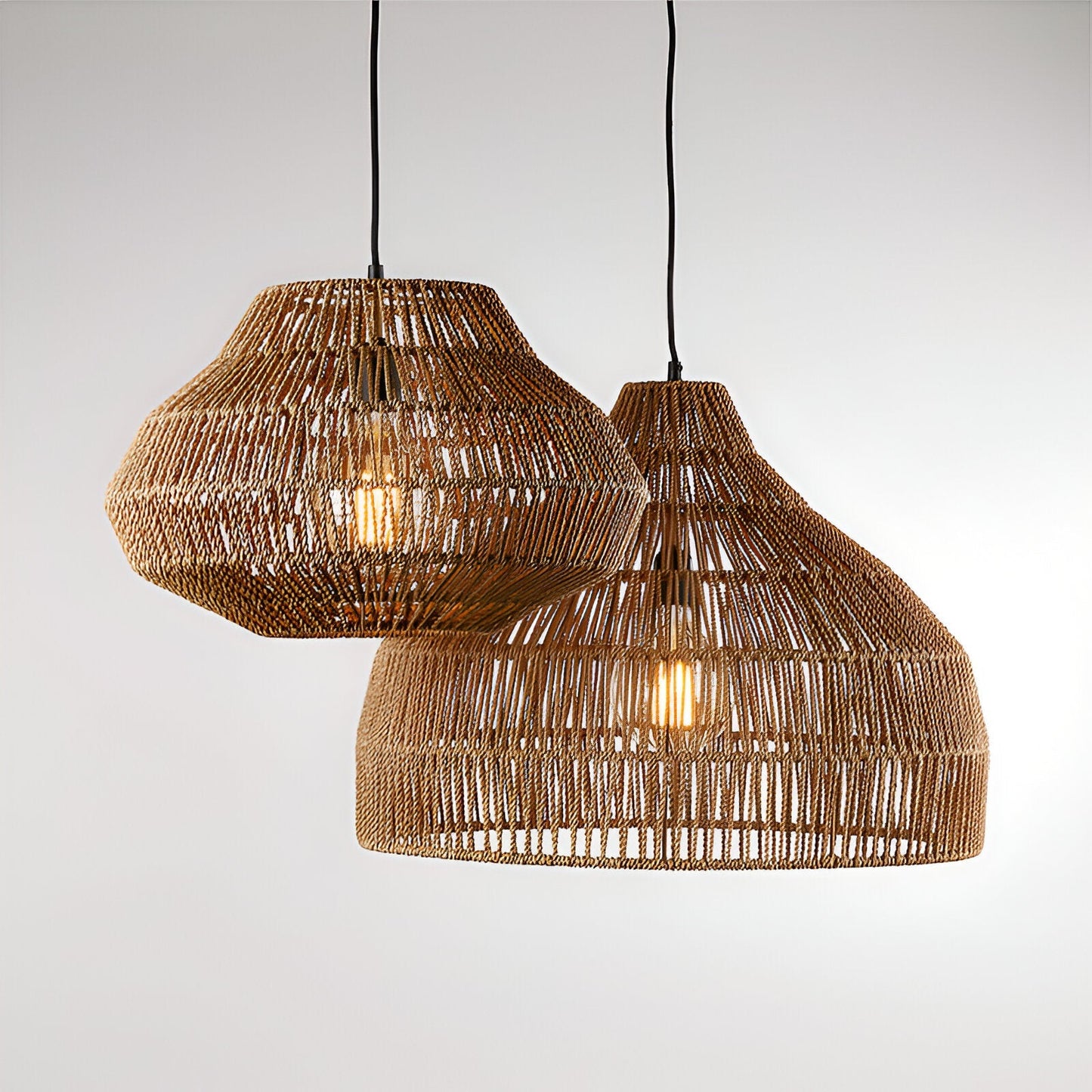 Handwoven Rattan Pendant Light for Boho Japandi Spaces | Orvella
