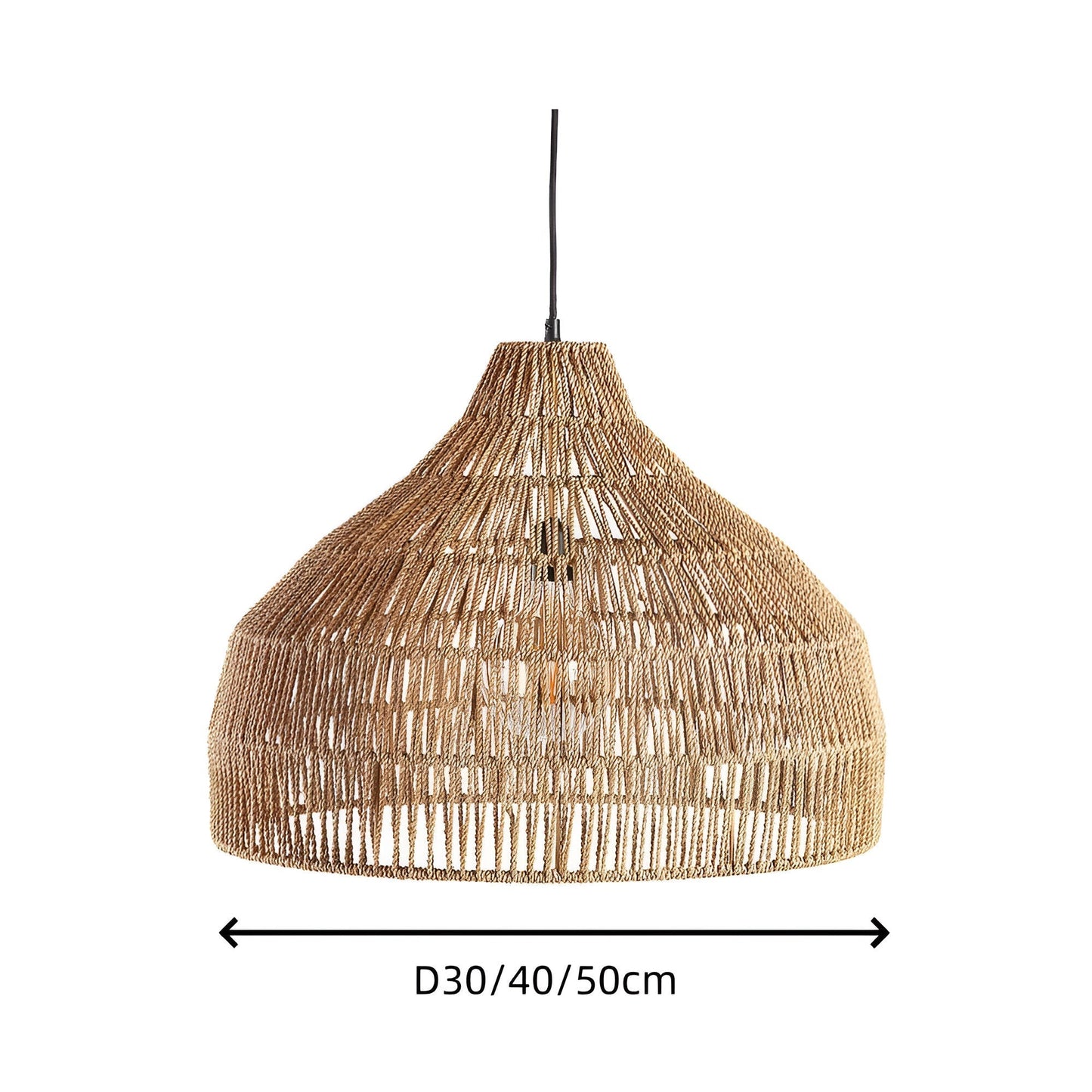 Handwoven Rattan Pendant Light for Boho Japandi Spaces | Orvella
