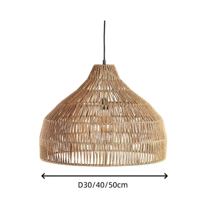 Handwoven Rattan Pendant Light for Boho Japandi Spaces | Orvella