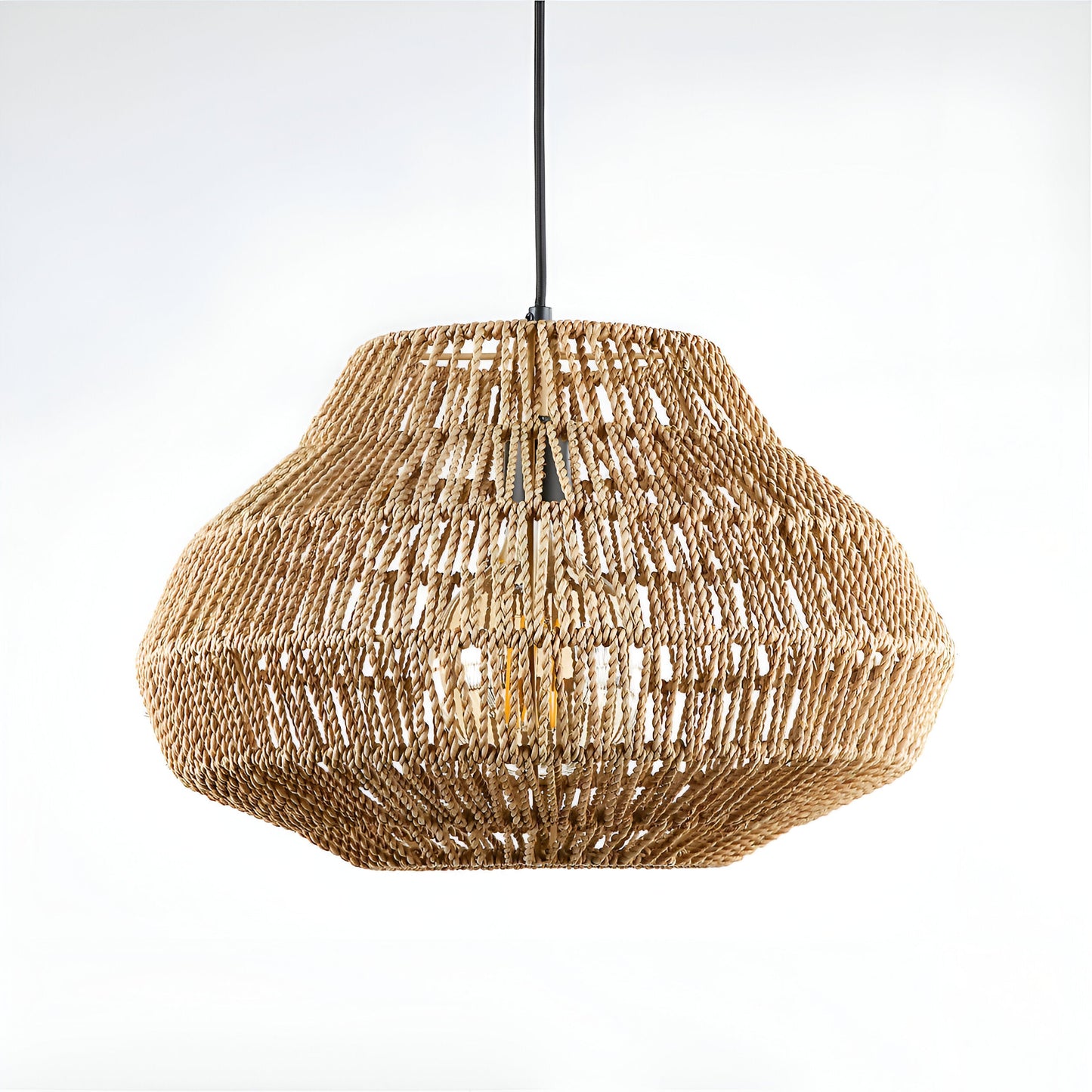Handwoven Rattan Pendant Light for Boho Japandi Spaces | Orvella