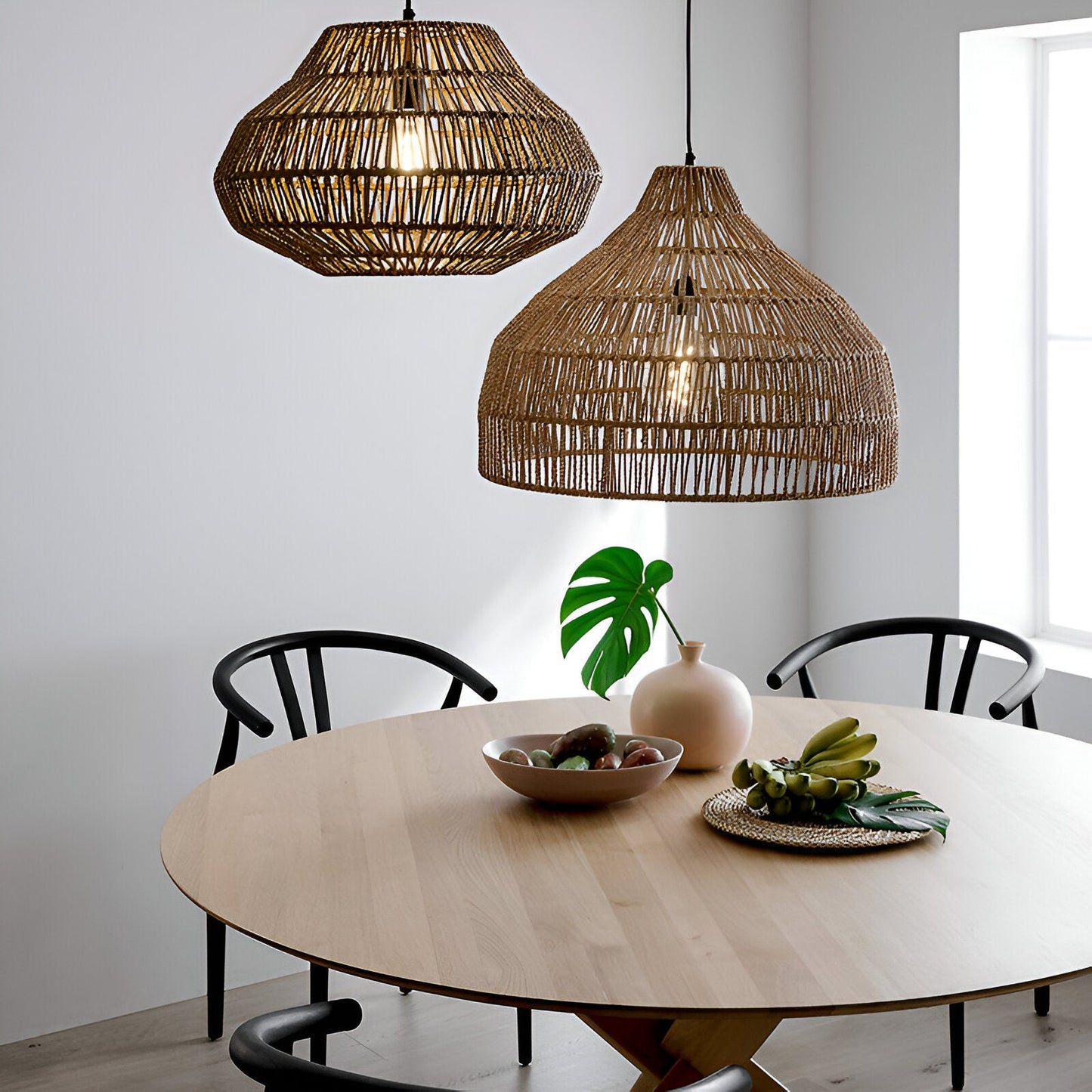 Handwoven Rattan Pendant Light for Boho Japandi Spaces | Orvella