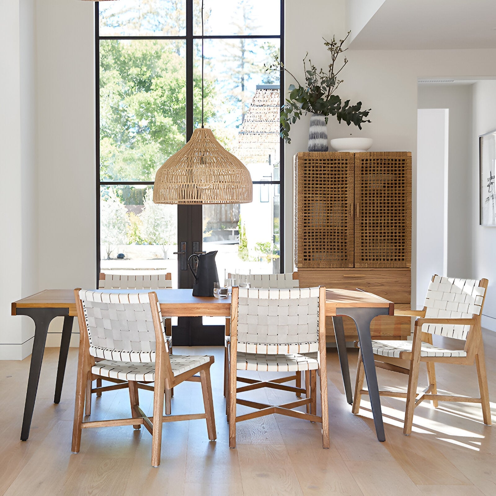 Handwoven Rattan Pendant Light for Boho Japandi Spaces | Orvella
