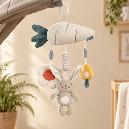 Hanging Baby Stroller Toy with Soft Animal Figures