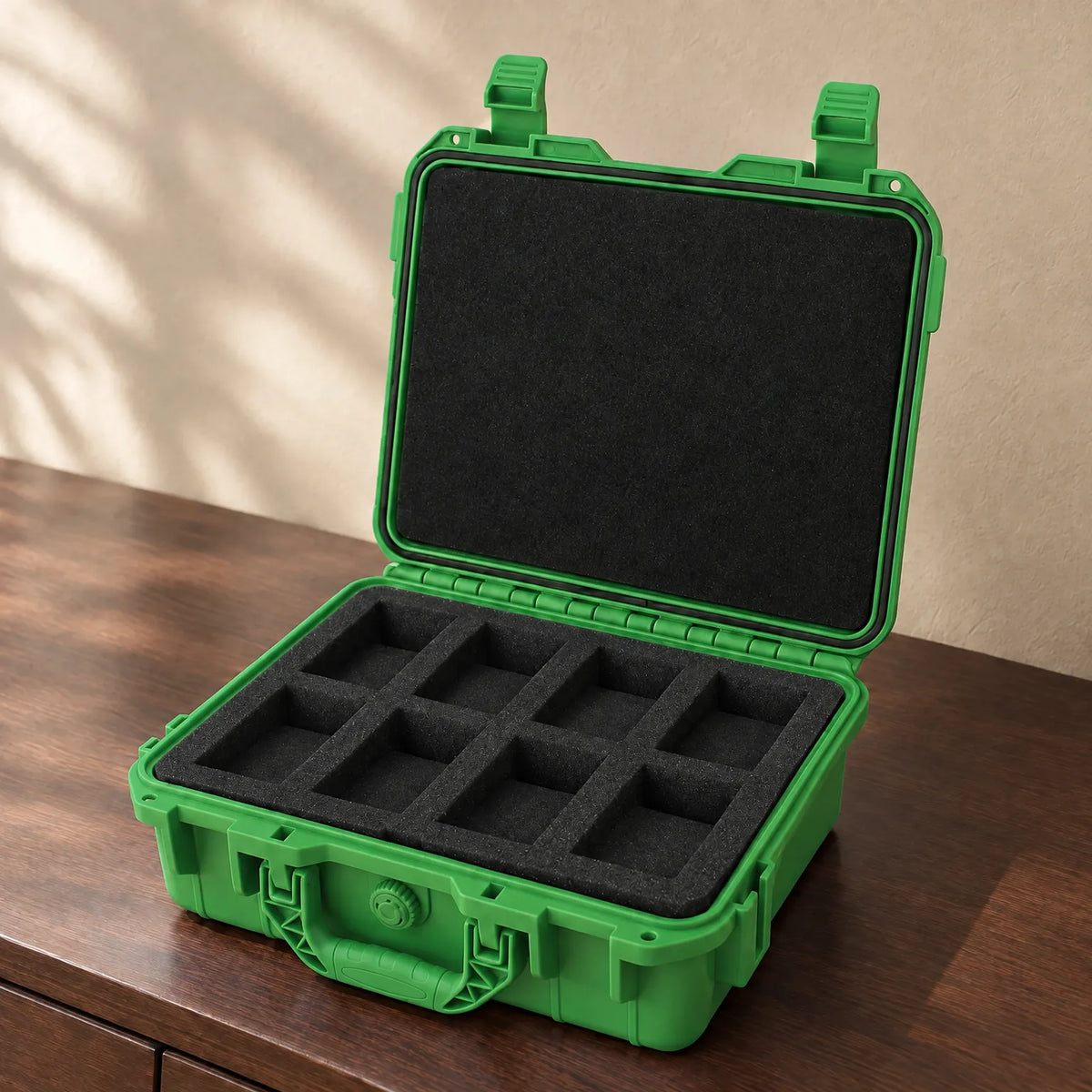 Hard Shell Watch Travel Case with 8 Compartments