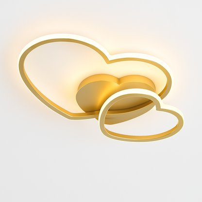 Heart Shaped LED Ceiling Light for Girls Room | Glowria