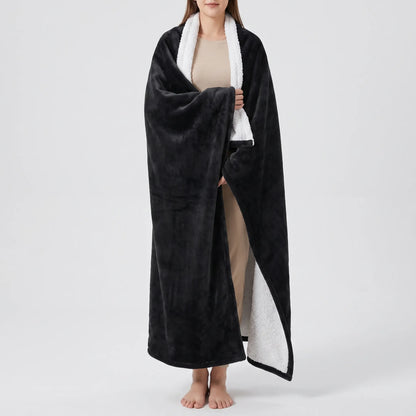 Heated Blanket Robe with Sleeves and 8 Heat Settings