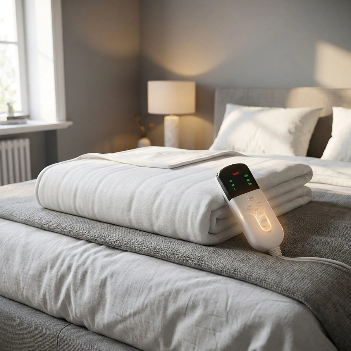 Heated Blanket for Bed with 3 Heat Settings and Timer