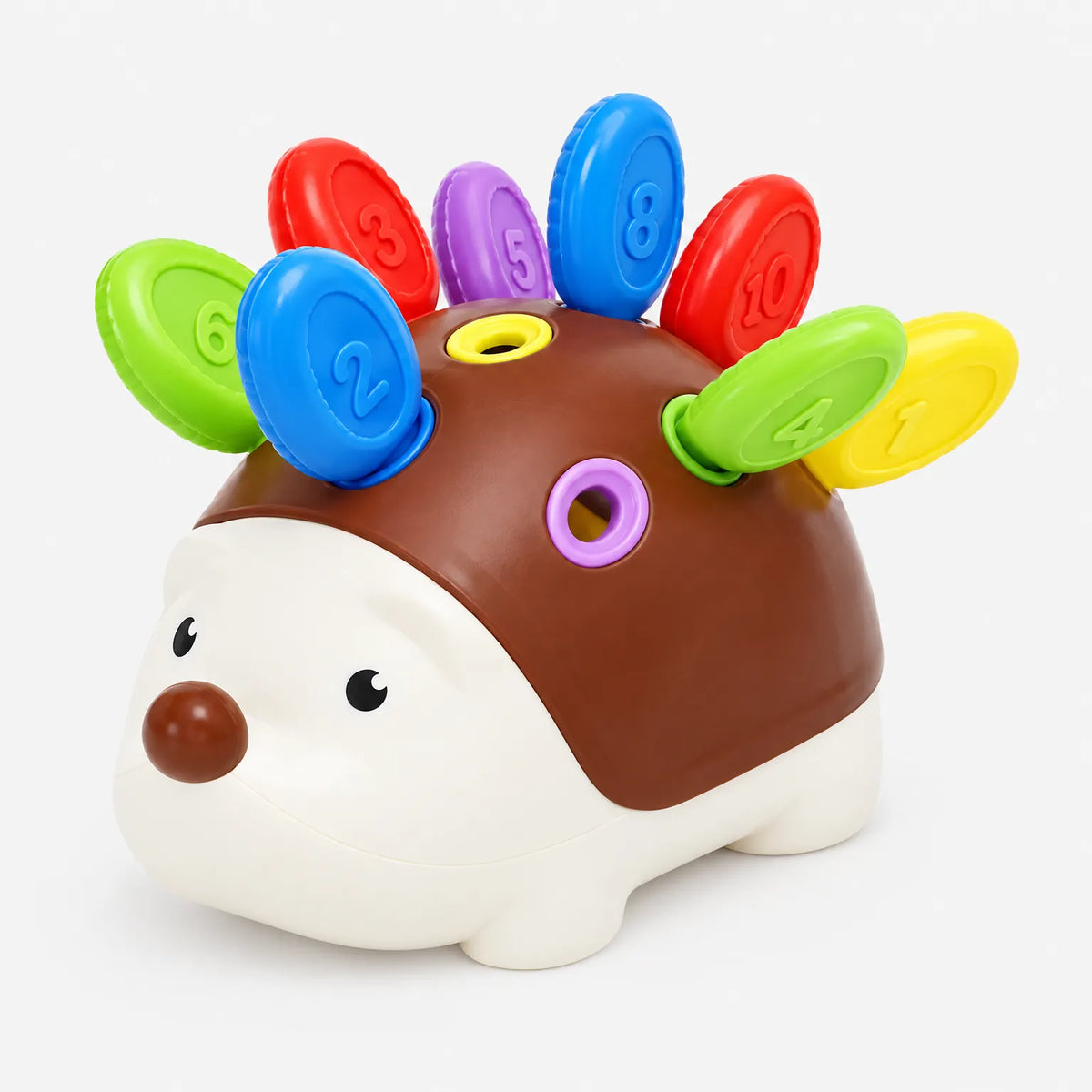 Hedgehog Sorting Toy with Numbered Colourful Pieces