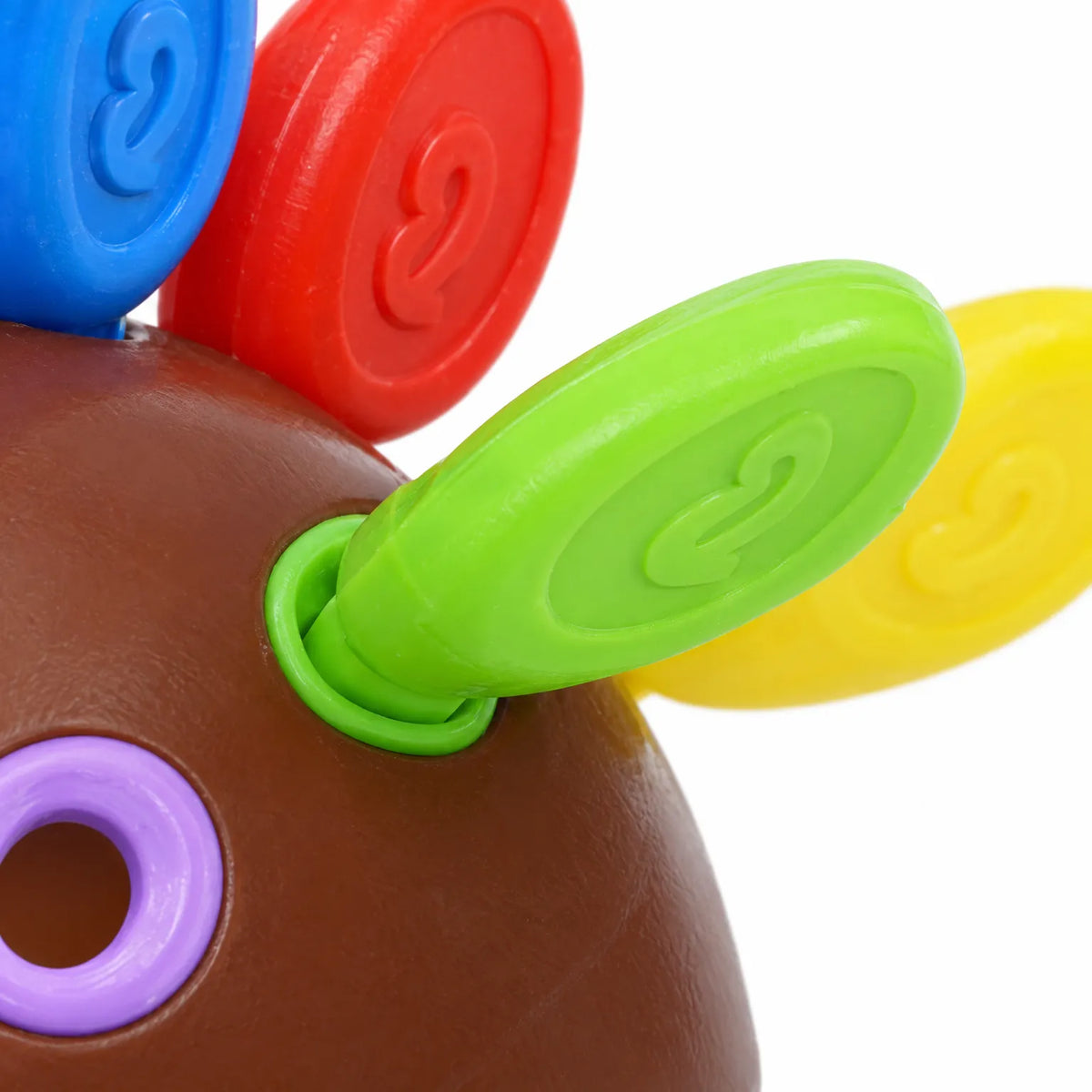 Hedgehog Sorting Toy with Numbered Colourful Pieces
