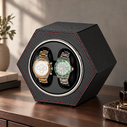 Hexagonal Automatic Watch Winder Box