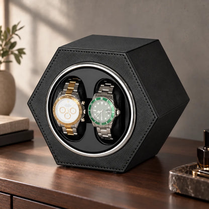 Hexagonal Automatic Watch Winder Box