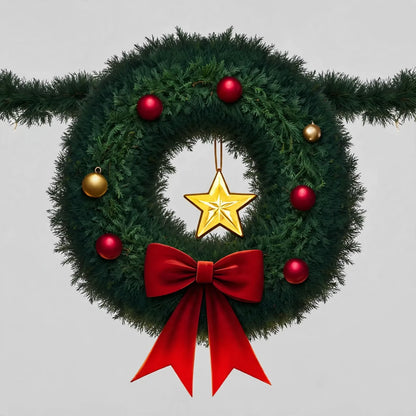 Holiday Christmas Entry Door Cover