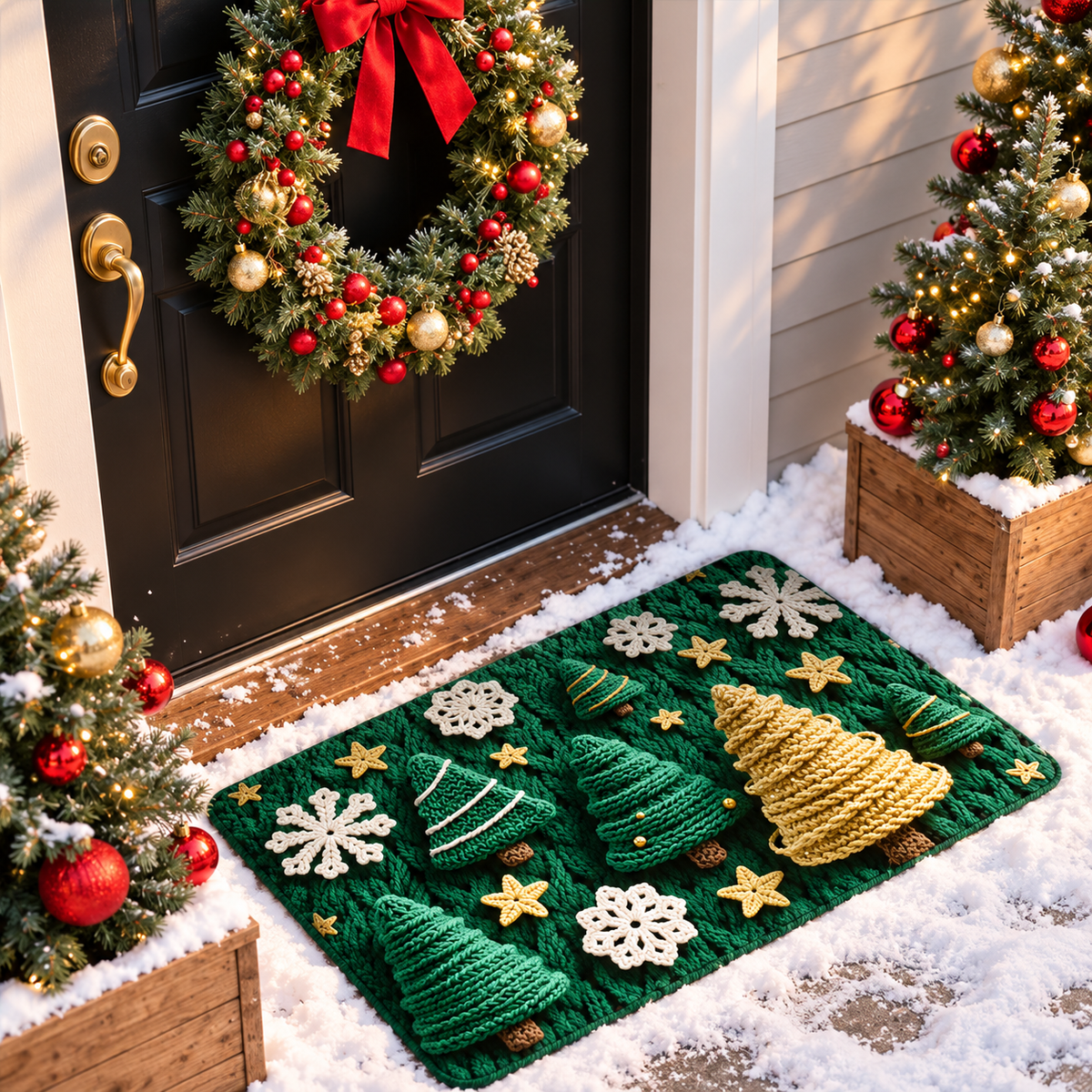 Holiday Entry Door Mat Rug