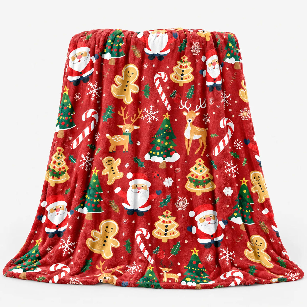 Holiday Pattern Christmas Throw Blanket