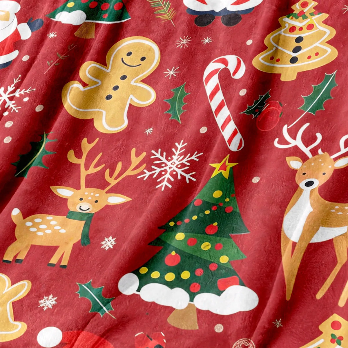 Holiday Pattern Christmas Throw Blanket