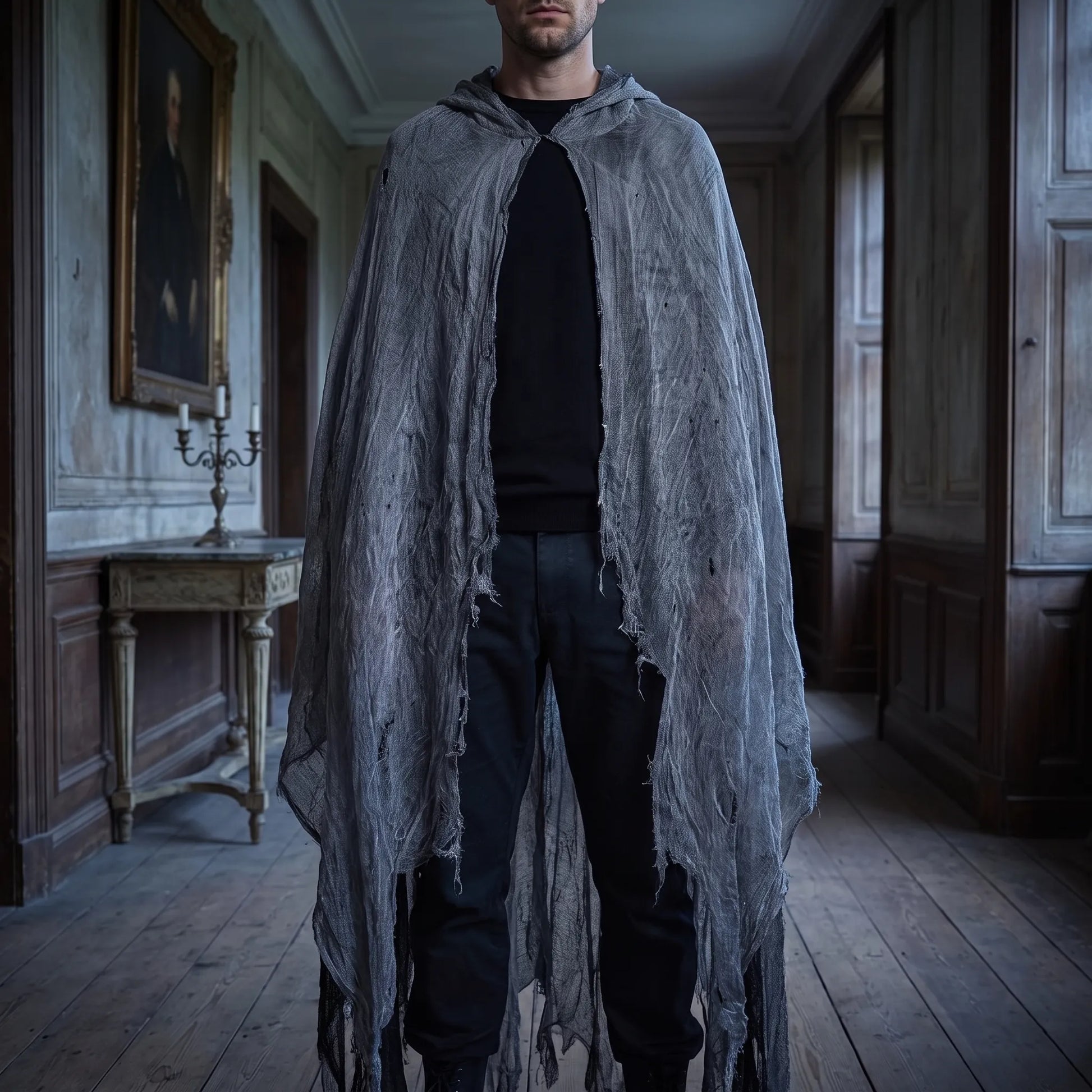 Hooded Halloween Grim Reaper Costume Cloak
