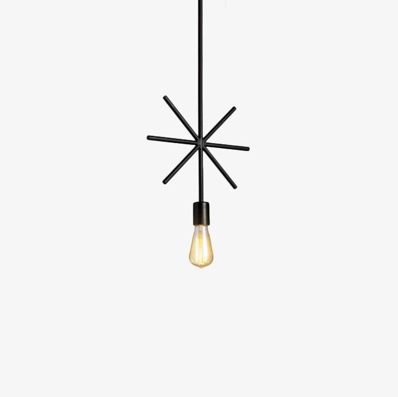 Industrial Metal Frame Pendant Light with Adjustable Height | Velqora