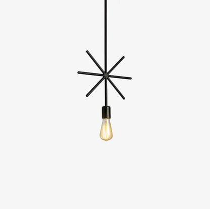 Industrial Metal Frame Pendant Light with Adjustable Height | Velqora