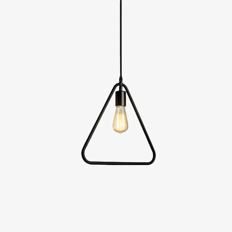 Industrial Metal Frame Pendant Light with Adjustable Height | Velqora