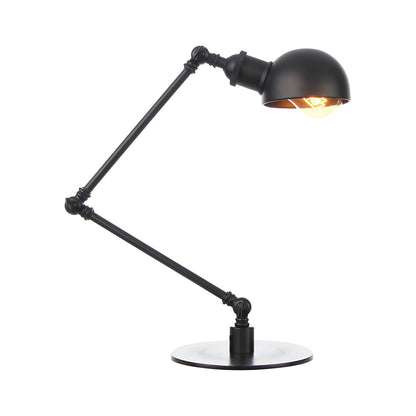Industrial Retro Table Lamp with Adjustable Arm | Nexvian