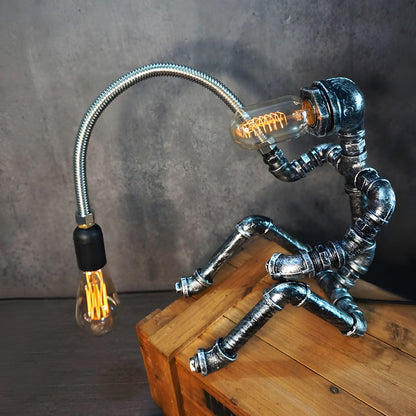 Industrial Steampunk Metal Table Lamp Design | Zorveta