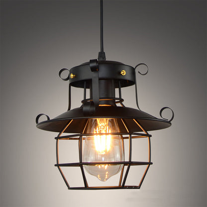 Industrial Vintage Iron Ceiling Light Adjustable Height | Lanviro