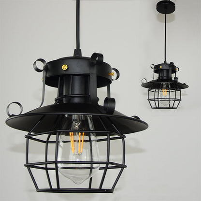 Industrial Vintage Iron Ceiling Light Adjustable Height | Lanviro