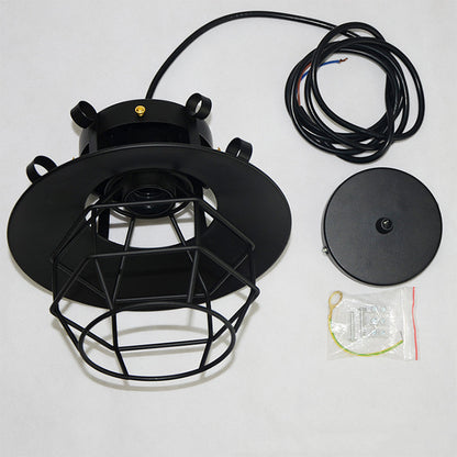 Industrial Vintage Iron Ceiling Light Adjustable Height | Lanviro