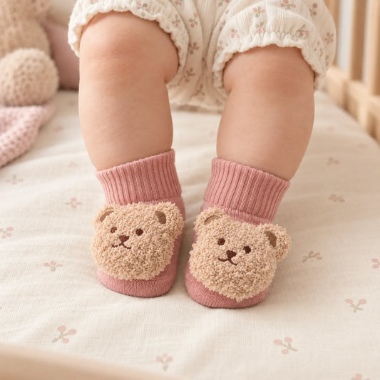 Infant 3D Plush Bear Socks
