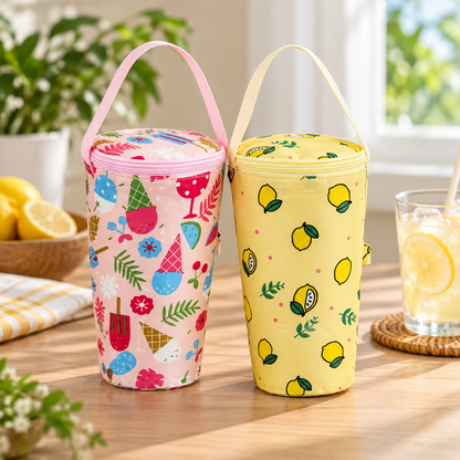 Insulated Portable Cup Carrier Bag