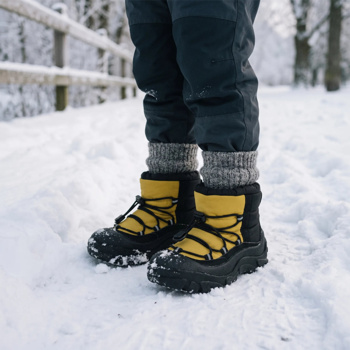 Insulated Toggle Kids Snow Boots