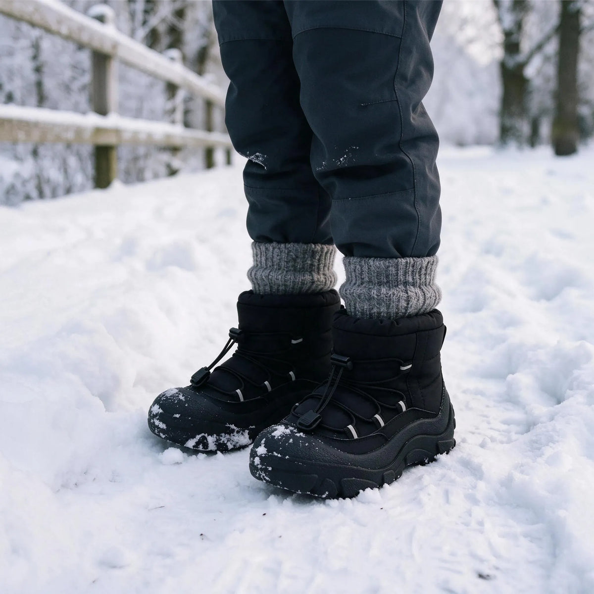 Insulated Toggle Kids Snow Boots