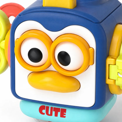 Interactive Sensory Activity Cube with Multiple Activities for Kids