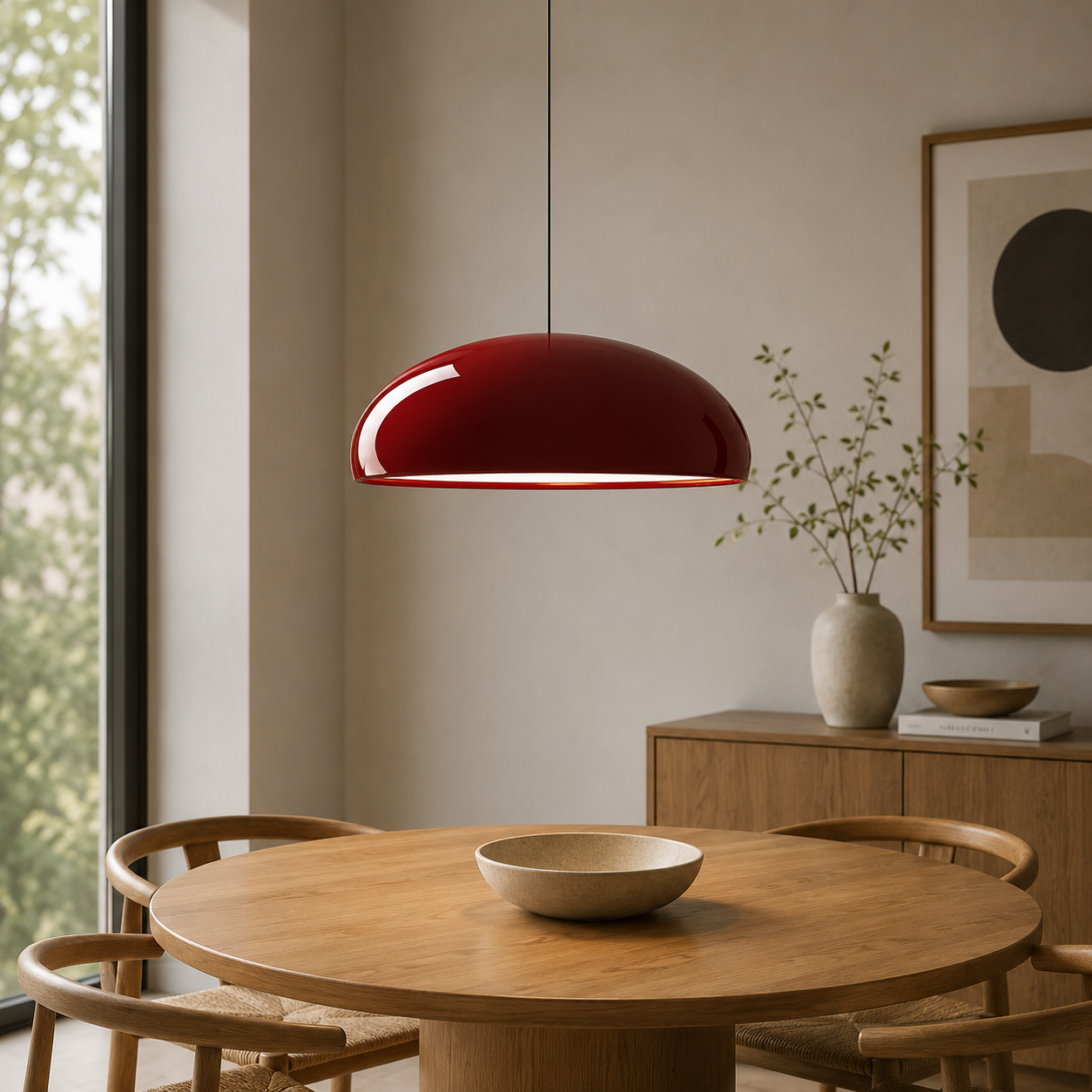 Italian Nordic Pendant Light With Integrated LED Glow | Veltrano