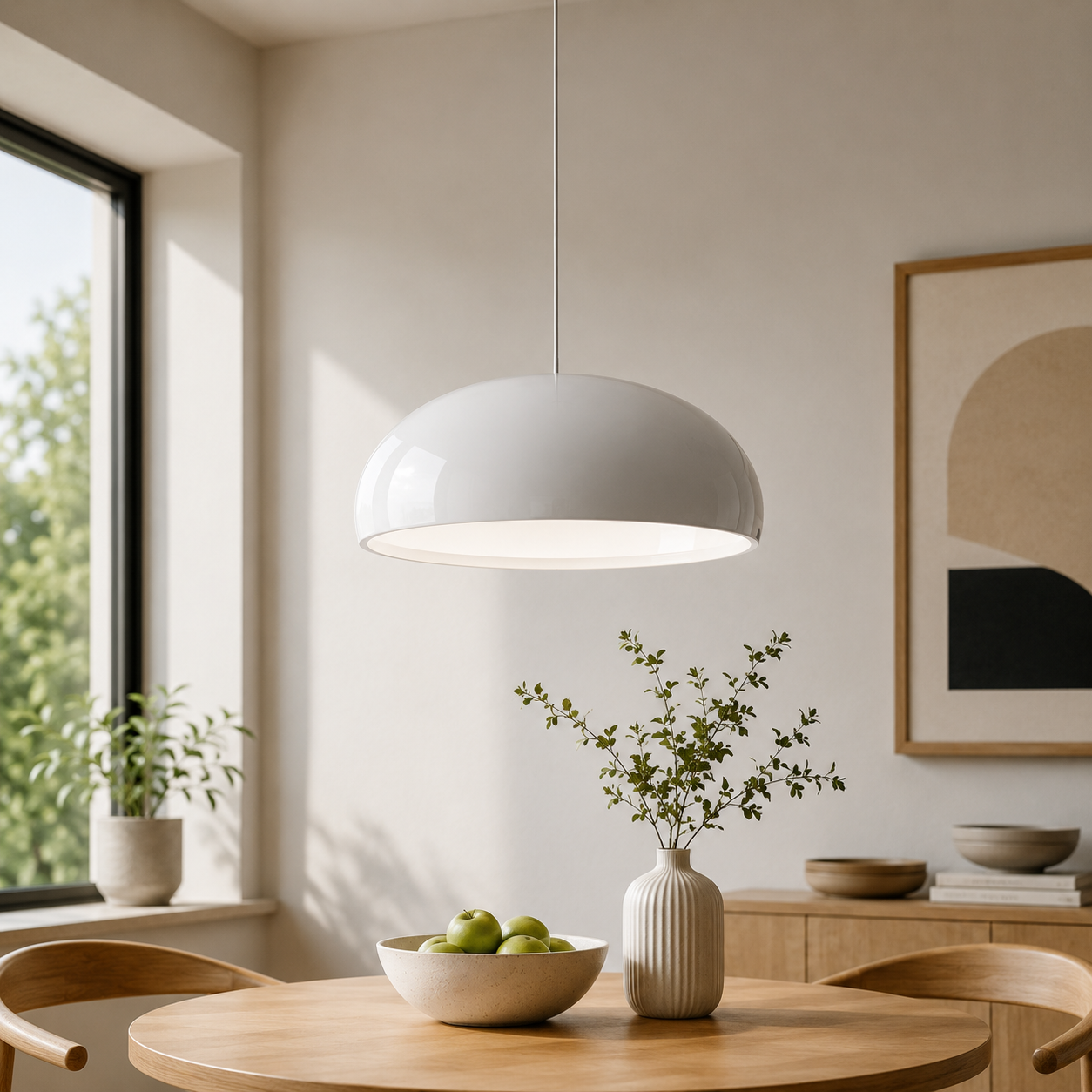 Italian Nordic Pendant Light With Integrated LED Glow | Veltrano