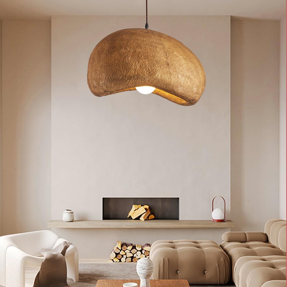 Japandi Resin Cloud Pendant Light with Adjustable Height | Orelix