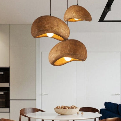 Japandi Resin Cloud Pendant Light with Adjustable Height | Orelix