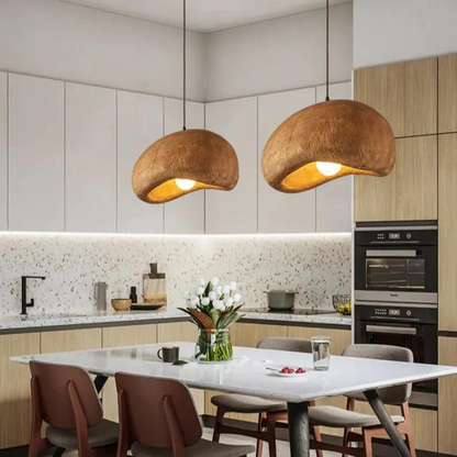 Japandi Resin Cloud Pendant Light with Adjustable Height | Orelix