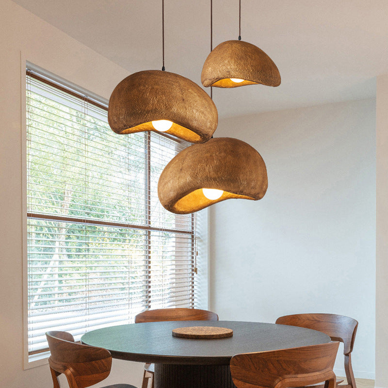Japandi Resin Cloud Pendant Light with Adjustable Height | Orelix