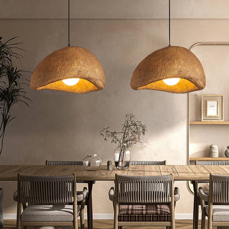 Japandi Resin Cloud Pendant Light with Adjustable Height | Orelix