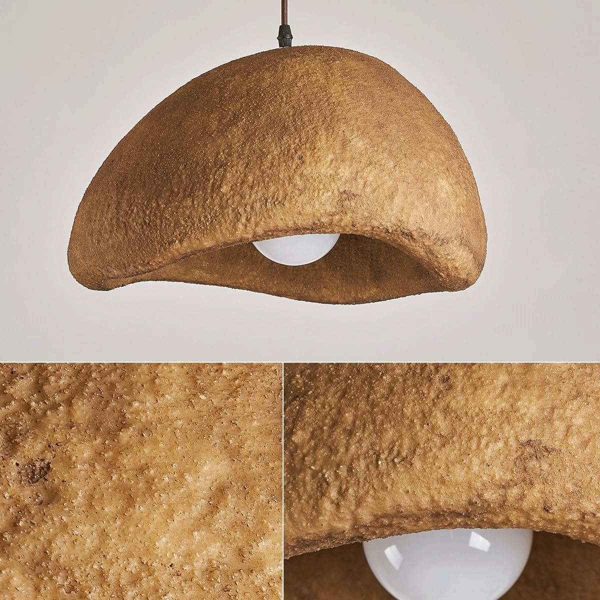 Japandi Resin Cloud Pendant Light with Adjustable Height | Orelix