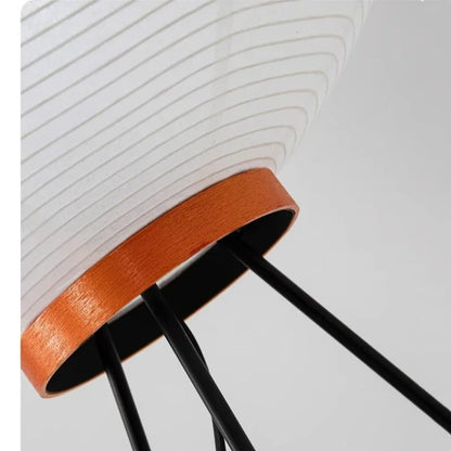 Japanese Rice Paper Floor Lamp with Metal Frame | Luminwa
