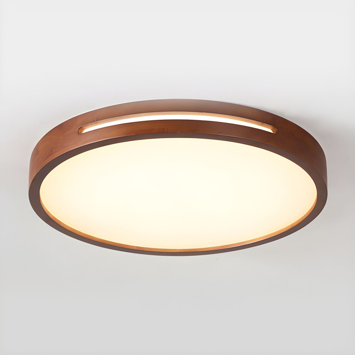 Japanese Wood LED Flush Mount Ceiling Light | Tanirao