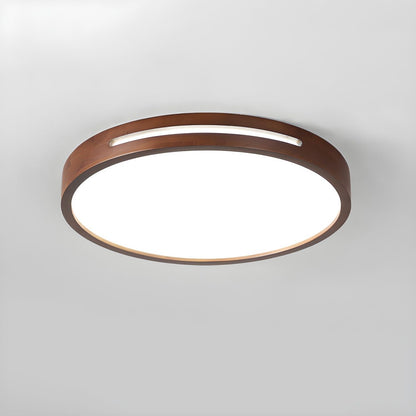 Japanese Wood LED Flush Mount Ceiling Light | Tanirao