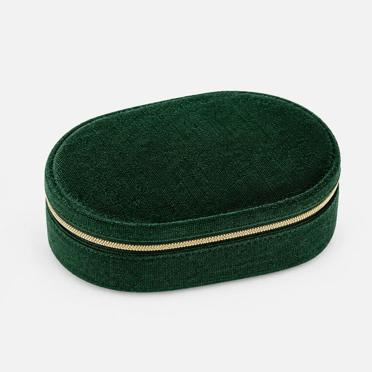 Jewelry Box for Travel with Zipper Ring Storage and Compartments