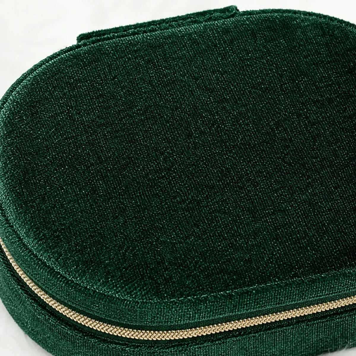 Jewelry Box for Travel with Zipper Ring Storage and Compartments