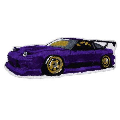 Kids Car Shaped Wool Cartoon Playroom Area Rug Decor | Solmira