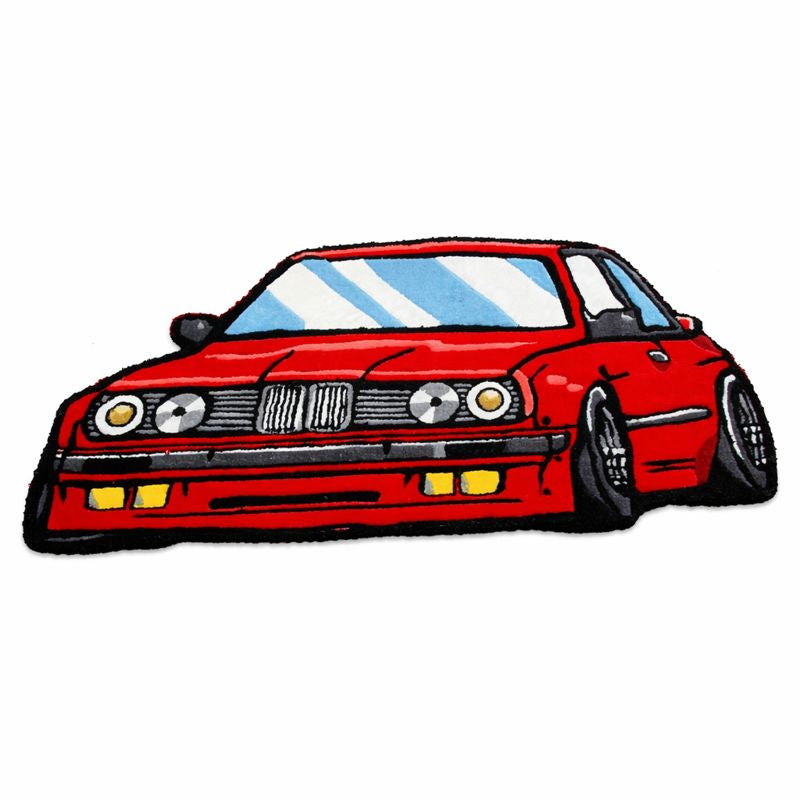 Kids Car Shaped Wool Cartoon Playroom Area Rug Decor | Solmira