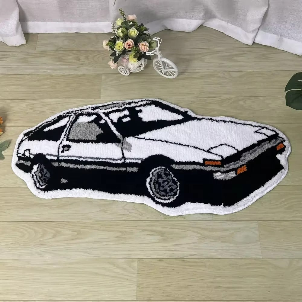 Kids Car Shaped Wool Cartoon Playroom Area Rug Decor | Solmira