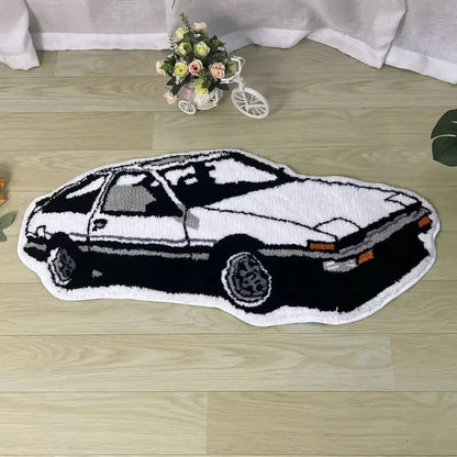 Kids Car Shaped Wool Cartoon Playroom Area Rug Decor | Solmira